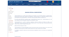 Desktop Screenshot of optical-calculation.com